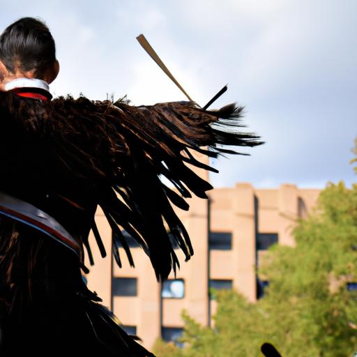 Traditional Native American dance performance at CSU