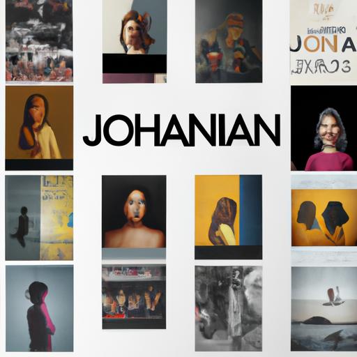 Collage of popular music album covers featuring the name Johanna